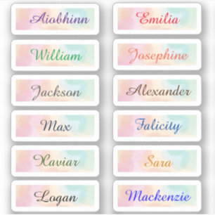 Retourner à l'école Stickers de noms multiples per