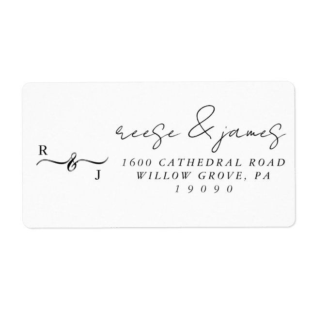 Retourner l'adresse étiquette-Titre autocollants. (Devant)