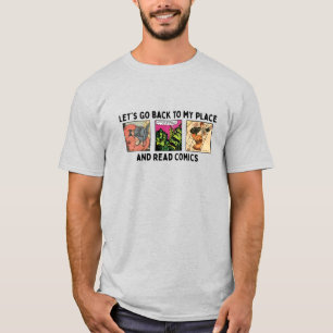 Retournons chez moi et lisons le T-shirt Comics