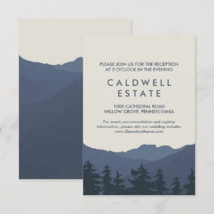 Retraite à la carte d'accueil de mariage des monta