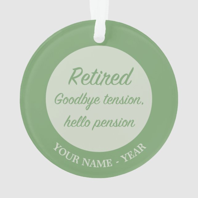 Retraité : Adieu tension, bonjour pension (dos)