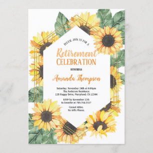 Retraite de tournesol Invitation à dîner