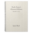 Retraite du livre d'or, Faux Textured Burlap