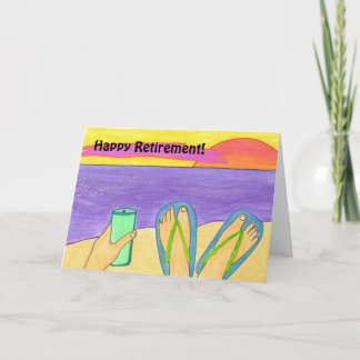 Retraite heureuse ! carte de voeux