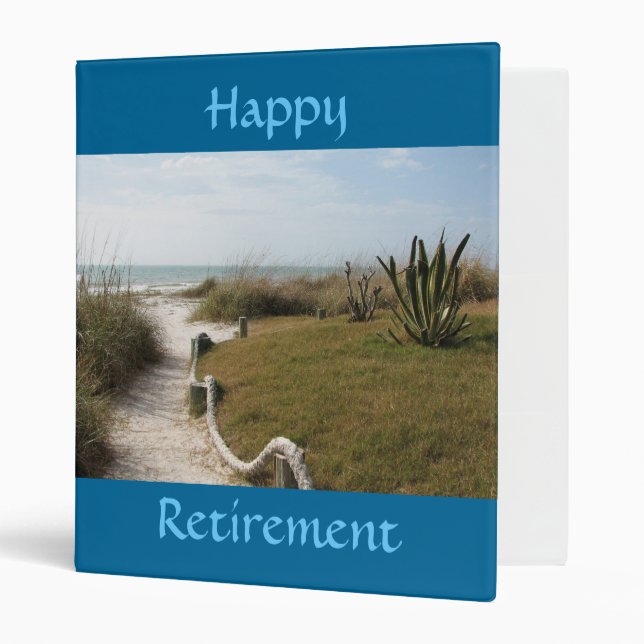 Retraite heureuse - classeur de souvenirs (Devant/intérieur)