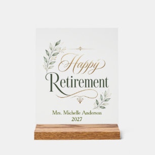 Retraite Heureuse Nom Personnalisé