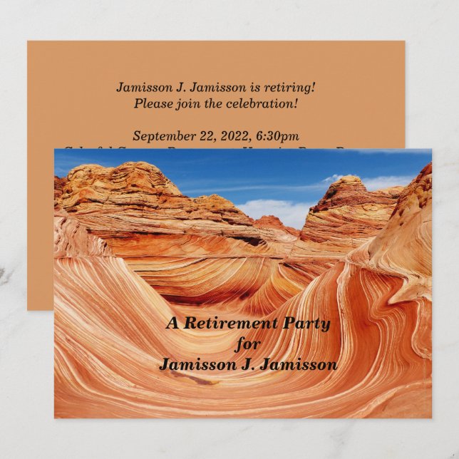 Retraite Partie Invitation Photographes Paradise (Devant / Derrière)