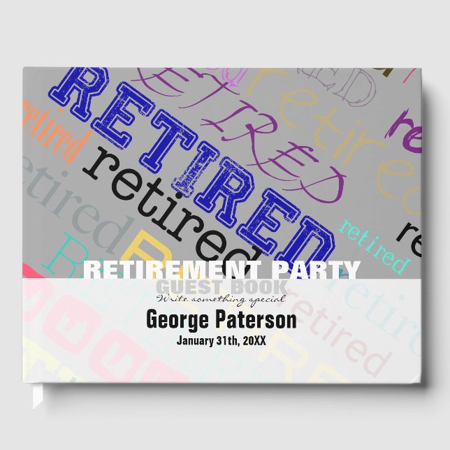 Retraite personnalisée Parti de retraite Livre d'i (Recto)