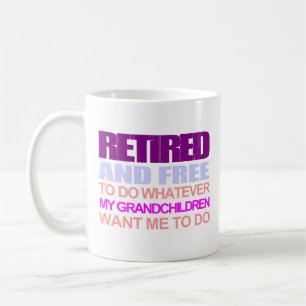 Retraité pour mon petit-fils mug