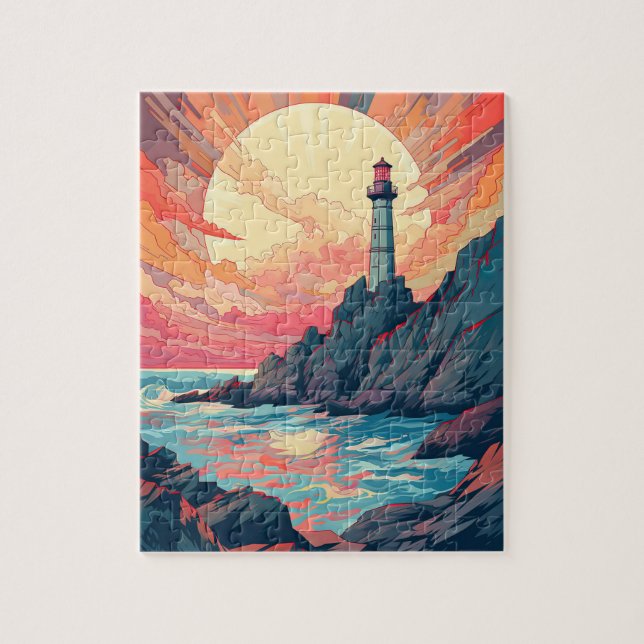 Retraite, Relaxation au puzzle de plage (Vertical)