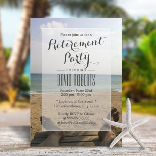 Retraite sur les invitations de la partie de retra