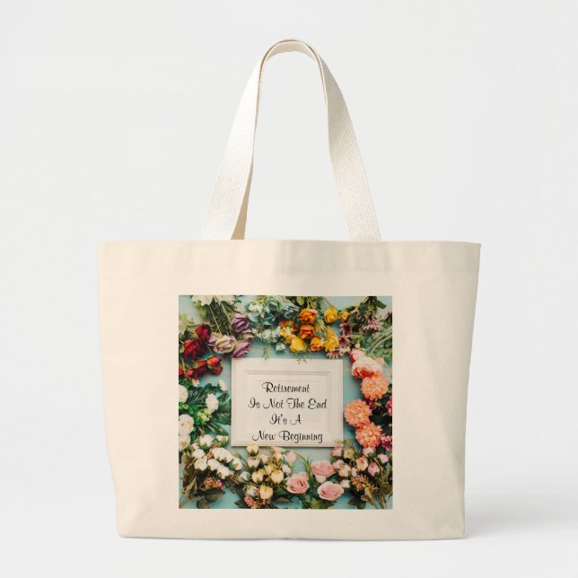 Retraite Un Nouveau Début Grand Sac fourre-tout (Devant)
