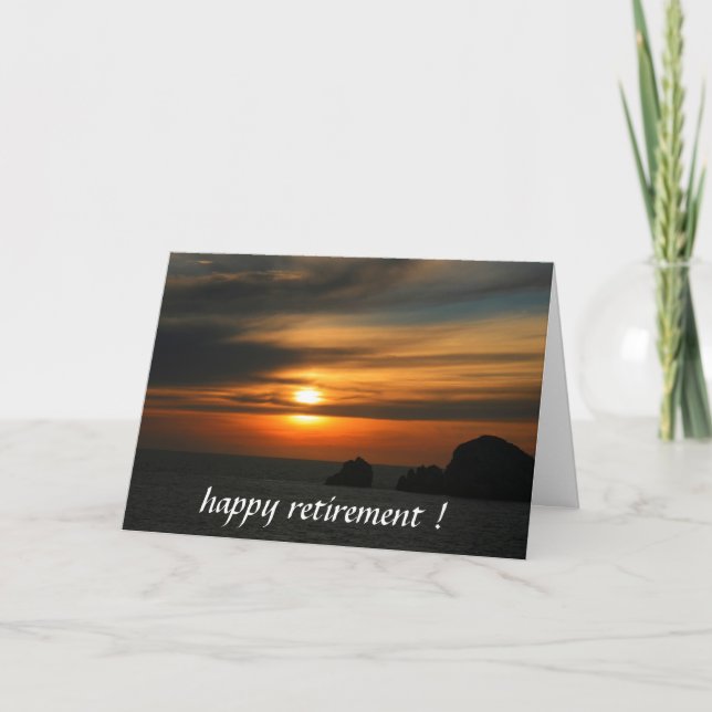 retreat sunset card (Front)