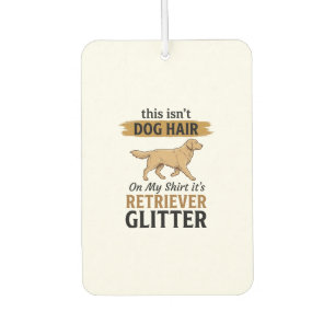 Retriever Glitter Funny Dog Lover Vintage Design_1 Air Freshener