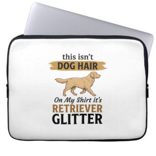 Retriever Glitter Funny Dog Lover Vintage Design_1 Laptop Sleeve