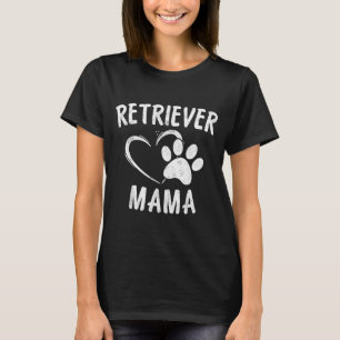Retriever Mama Gift Black Golden Dog Mom Flying T-Shirt