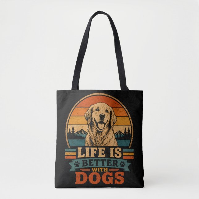  Retriever Reusable Grocery Bag (Front)