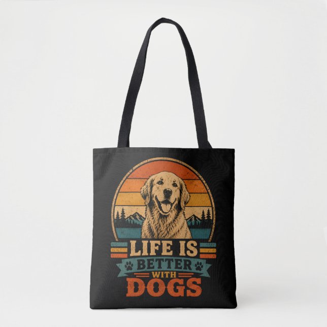  Retriever Reusable Grocery Bag (Front)