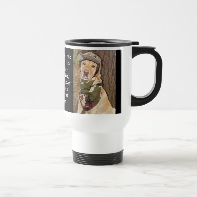 Retrieving Lab Travel Mug (Right)