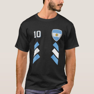 Retro10 Argentina Football Argentinian Soccer Arge T-Shirt