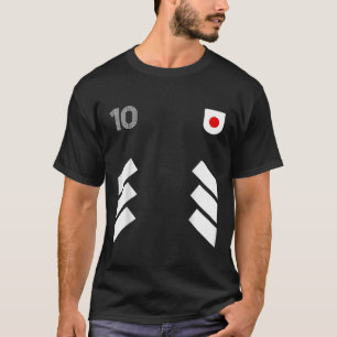 Retro10 Japan Football Japan Soccer Japan Flag T-Shirt