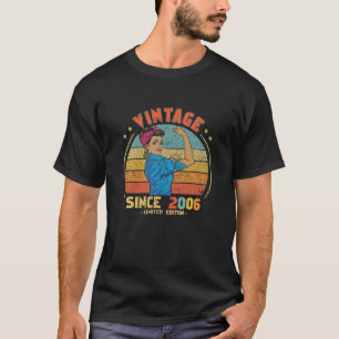 Retro 16Th Birthday Vintage Since 2006 Birthday De T-Shirt