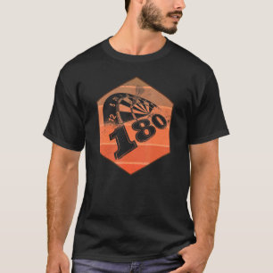 Retro 180 Darts Dartboard Trophy Dart T-Shirt