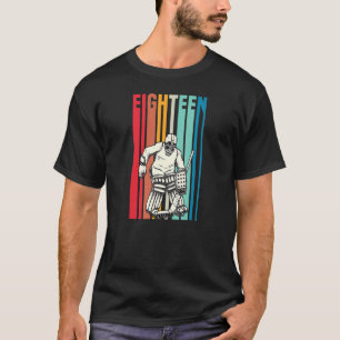Retro 18 Year Old Ice Hockey Goalie 18th Birthday T-Shirt