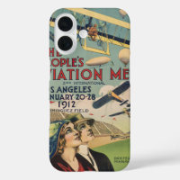 Retro 1912 Los Angeles Air Show Travel Art