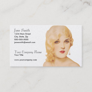 Retro 1930s Pinup Business Card