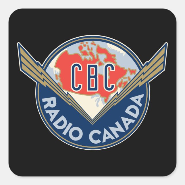 Retro 1940-1958 square sticker (Front)