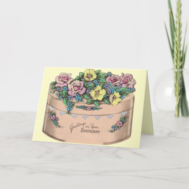 Retro 1940s Birthday Card (Front)