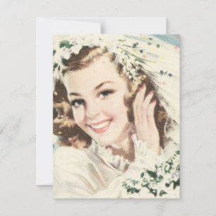Retro 1940s Bridal Shower Invitation