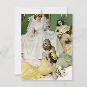 Retro 1940s Bridal Shower Invitation