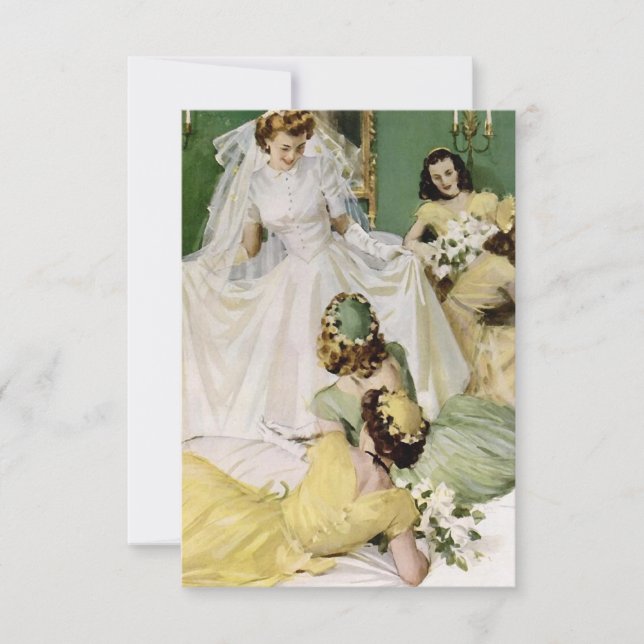 Retro 1940s Bridal Shower V2 Invitation (Front)