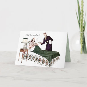 Retro 1940s Get Well Card