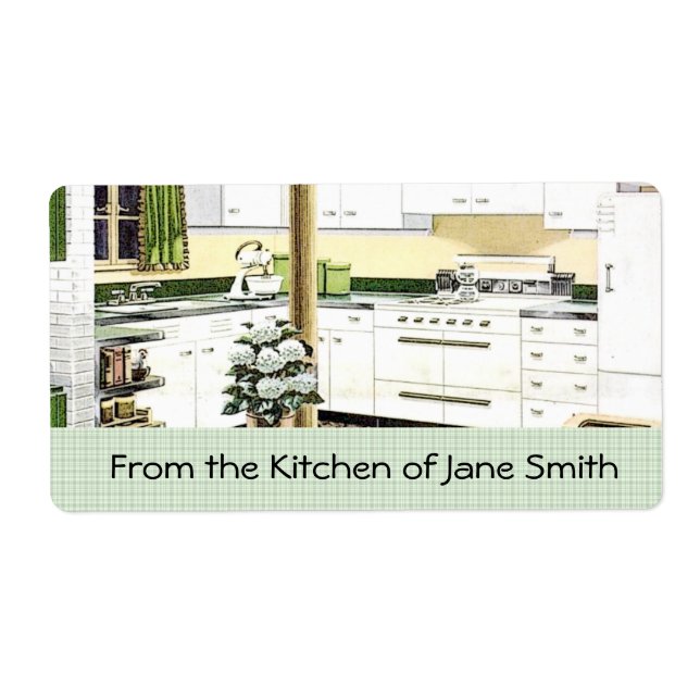 Retro 1940s Kitchen Labels (Front)