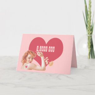 Retro 1940s Love Holiday Card