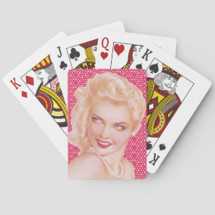 Retro 1940s Love Playing Cards