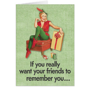 Retro 1950 Elf connaît la carte secrète de Noël
