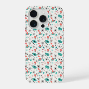 Retro 1950s Atomic Starburst & Orbiting Atoms iPhone 15 Pro Case
