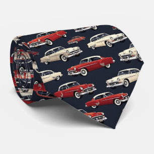 Retro 1950s Car Tie