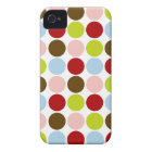 Retro 1950s Colour Polka Dots iPhone 4 Case