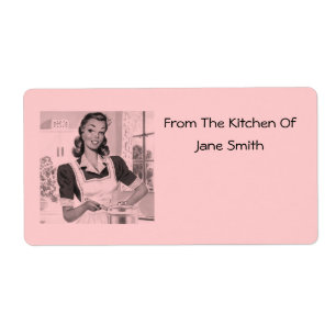 Retro 1950s Cook Kitchen Labels