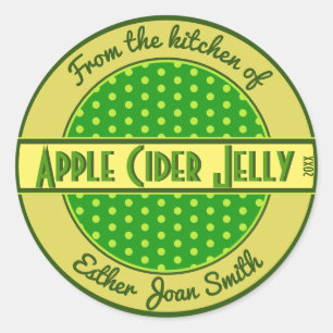 Retro 1950s Custom Homemade Food Label