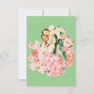 Retro 1950s Engagement Dinner Invitation