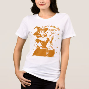 Retro 1950s Glam Girl Funny Sarcastic Quote Tri-Blend Shirt