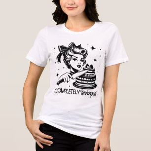 Retro 1950s Glam Girl Funny Sarcastic Quote Tri-Blend Shirt