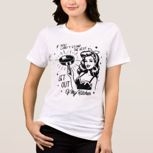 Retro 1950s Glam Girl Funny Sarcastic Quote Tri-Blend Shirt