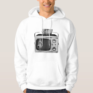 Retro 1950s Portable TV Mid-Century Hoodie